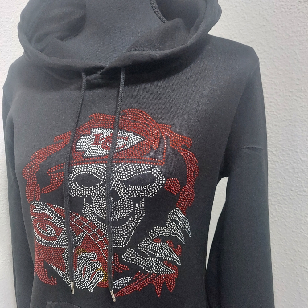 Kansas City Chiefs Black Hoodie Dress